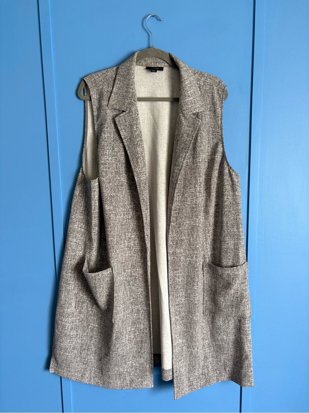 Alfani Gray Speckled Heathered Vest - Size XXL​